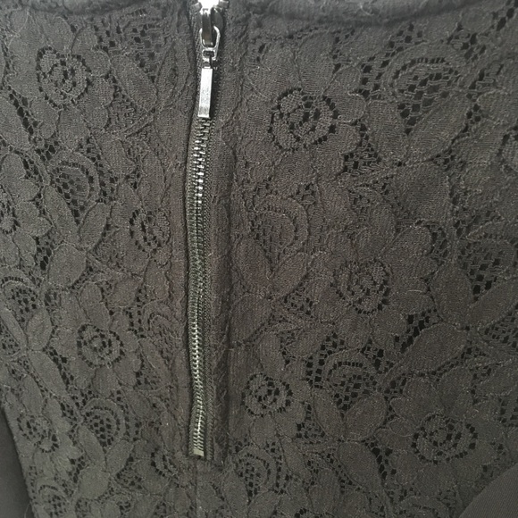 Black Lace Peplum Top - Picture 4 of 4